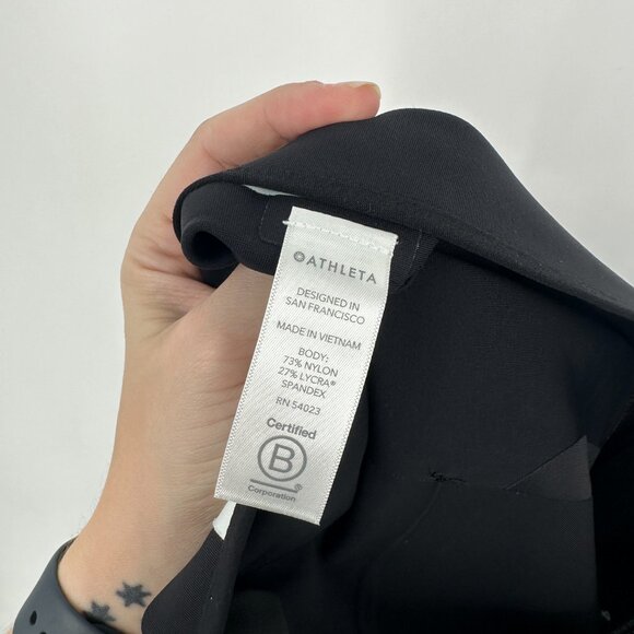 Athleta Interstellar Tight Colorblock Side Stripe High Rise Slit Pants Size 4‎ - Picture 9 of 11